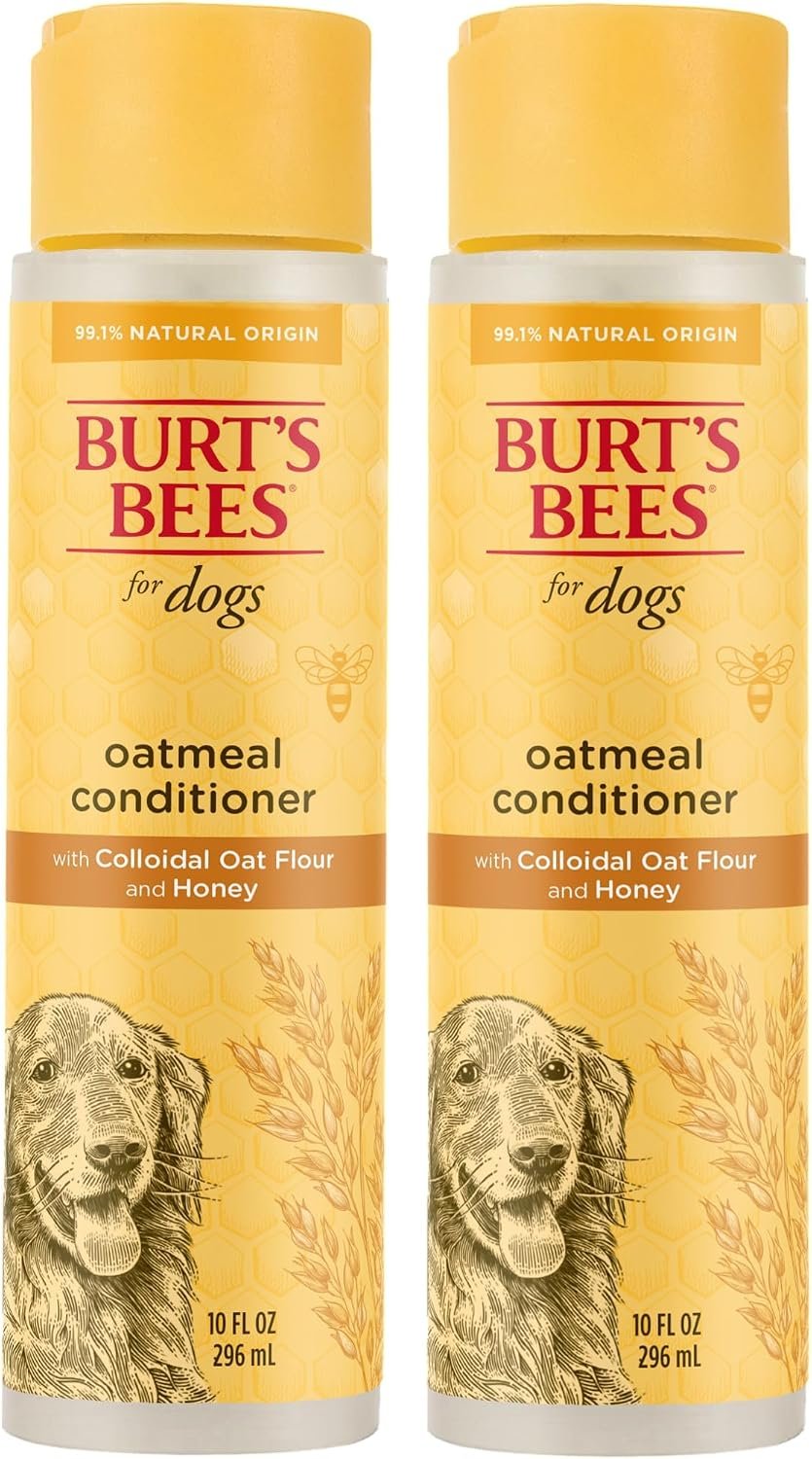 Burts Bees for Pets Oatmeal Dog Conditioner, Fragrance-Free, 10 Fl Oz, 2-Pk Burts Bees for Pets Oatmeal Dog Conditioner, Fragrance-Free, 10 Fl Oz, 2-Pk