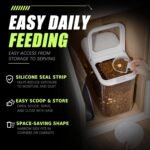 LivLab Mker Pet Food Storage Containers With Lids & Scooper - Image 4