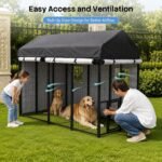 ROOMTEC 8 x 4 FT Outdoor Dog Kennel Cover, Full Side Cover (Cover Only) - Image 5