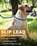 lynxking Dog Leash Slip Lead, Braided Padded Loop Leash 5ft 6ft 8ft - Image 5