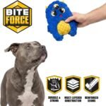 Bite Force - Durable & Strong Dog Toy Blue Furocious Frank Monster with Squeaker, Kevlar-Reinforced Seams for Aggressive chewers. - Image 3