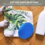 2 Pack Dog Grooming Brush, Premium Soft Silicone Pet Bath Brushes with Adjustable Handle, Shampoo Soothing Comb for Wet Dry Long Short Haired Dogs & Cats Massaging, Deshedding - Image 6