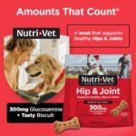 Nutri-Vet Hip & Joint Dog Biscuits, Dog Treats, 300mg Glucosamine, 6 lb Bag - Image 3