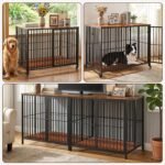 42.3" Large Dog Crate Furniture Foldable, Heavy Duty Dog Kennel Indoor - Image 7