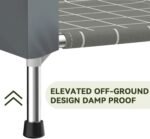 Elevated Dog House for Medium Dogs, Raised Dog Bed with Removable Canopy - Image 6