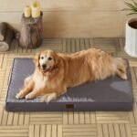 BFPETHOME Outdoor Waterproof Dog Bed for Large Dogs, Washable Cover, 47″
