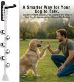 COOYOO Dog Bells to Go Outside, Premium Quality Potty Training Dog Door Bell, Yarn Handwoven Dog Bell, Adjustable Housetraining Hanging Bell-6 Extra Large Loud 1.5 DoorBells - Image 4