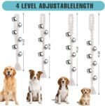 COOYOO Dog Bells to Go Outside, Premium Quality Potty Training Dog Door Bell, Yarn Handwoven Dog Bell, Adjustable Housetraining Hanging Bell-6 Extra Large Loud 1.5 DoorBells - Image 5