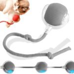 Interactive Rolling Dog Ball, 2024 New Self Dog Toys Interactive Cat Toys Automatic Cat Toy Self Moving Dog Toys, 360° Smart Automatic Rolling Ball Toy Electric Dog Balls for Dog/Cat (Gray)