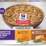 Hill’s Science Diet Sensitive Stomach & Skin Wet Dog Food Variety Pack, 12-Pack