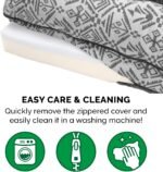 Furhaven Memory Foam Dog Bed for Medium/Small Dogs w/ Removable Bolsters & Washable Cover, For Dogs Up to 35 lbs - Plush & Southwest Kilim Woven Decor Sofa - Boulder Gray, Medium - Image 6