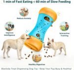Treat Dispensing Dog Puzzle Toy, Interactive Dog Toys, Blue - Image 2