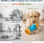 Treat Dispensing Dog Puzzle Toy, Interactive Dog Toys, Blue - Image 5