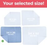 4 Pack Waterproof Reusable Heavy Absorbency Incontinence Bed Pads 34"x36" - Image 4