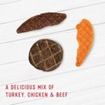 Farmland Traditions Dogs Love Jerky Dog Treats, Premium Dog Jerky Variety Pack with Chicken, Beef & Turkey, 3 Pound Bag - Image 3