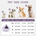 NOYAL Calming Donut Dog Bed, Hooded Cave with Blanket - Image 5