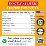 STRELLALAB Hemp Calming Chews for Dogs - Stress, Anxiety Relief Treats - Image 7