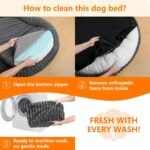 Orthopedic Waterproof Medium Dog Bed Sofa, Gel Memory Foam, 36" - Image 7