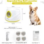 MEKAPLE Automatic Dog Ball Launcher, Upgraded Interactive Dogs Balls Thrower for Small and Medium Dogs, Distance Adjustable Mental Stimulating Dog Toys with 4 Durable Etpu Balls 2.2 Inch (Yellow) - Image 3