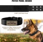 Tactical Dog Collar Heavy Duty Metal Buckle Collars for Medium Large Dogs - Image 3