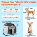 Petskd Top-Expandable Small Pet Carrier 18"x11"x11" Airline Approved - Image 3
