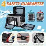 Petskd Top-Expandable Small Pet Carrier 18"x11"x11" Airline Approved - Image 4