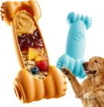 2-Pack Freeze Toys for Dogs Slow Feeder Lick Bone Indestructible Chew Toy