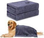 2 Pack Microfiber Dog Towels for Drying Dogs, Super Absorbent and Soft