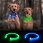 2 Packs Light Up Dog Collar, Kpuplol USB Rechargeable Dog Lights for Night - Image 2