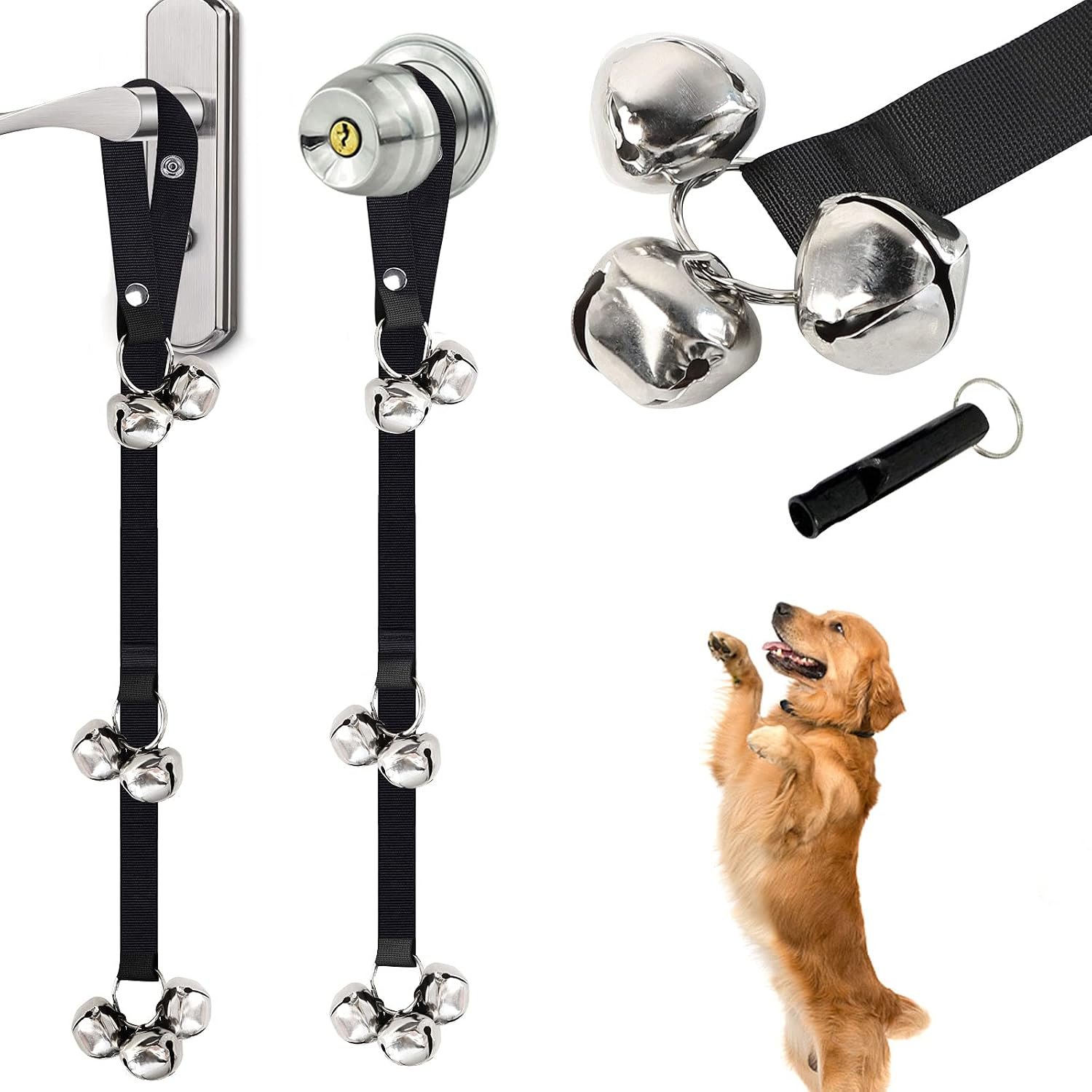 2 Packs of Dog doorbells, Training Adjustable Dog Bells, A Convenient Way to Train Your Puppy-7 Oversized 1.4 doorbells 2 Packs of Dog doorbells, Training Adjustable Dog Bells, A Convenient Way to Train Your Puppy-7 Oversized 1.4 doorbells