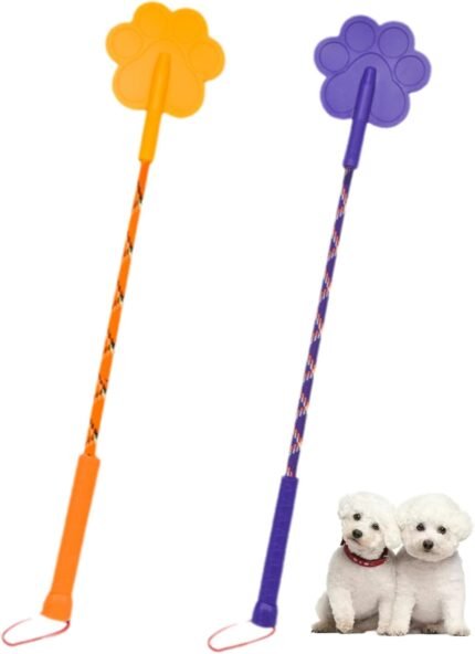 2 Pcs Dog Training Stick Cute Footprint Puppy Training Tool