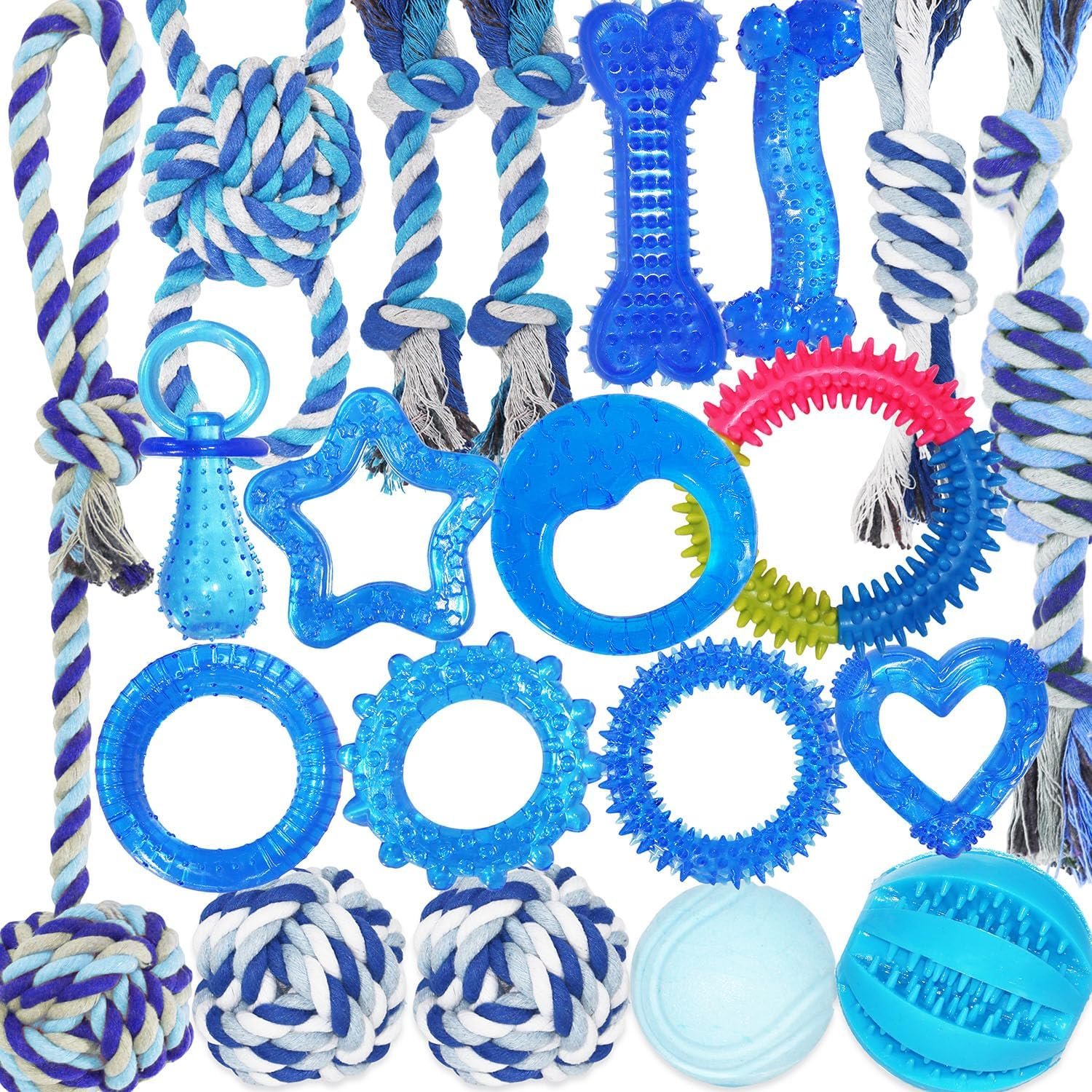 20 Pack Luxury Puppy Teething Chew Toys for Small Dogs and Puppies 20 Pack Luxury Puppy Teething Chew Toys for Small Dogs and Puppies
