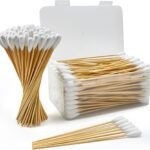200PCS Large Cotton Swabs in Storage Box, 6 Inch Dog Ear Swabs