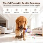 2026 New Dog Toys, Indestructible Plush Dog Toy for Aggressive Chewers, Interactive Squeaky Soft Puppy Chew Toy, Durable Teething Toys for Small Medium Large Dogs (Brown) - Image 2