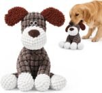 2027 New Indestructible Dog Squeaky Toys for Aggressive Chewers, brown