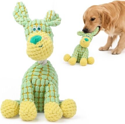 2027 New Indestructible Dog Squeaky Toys for Aggressive Chewers, green