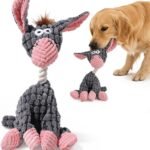 2027 New Indestructible Dog Squeaky Toys for Aggressive Chewers, grey