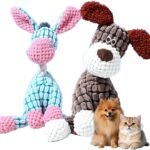 2027 New Indestructible Dog Toy for Aggressive Chewers，Blue+Brown