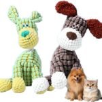 2027 New Indestructible Dog Toy for Aggressive Chewers，Green+Brown