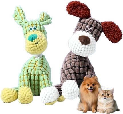2027 New Indestructible Dog Toy for Aggressive Chewers，Green+Brown