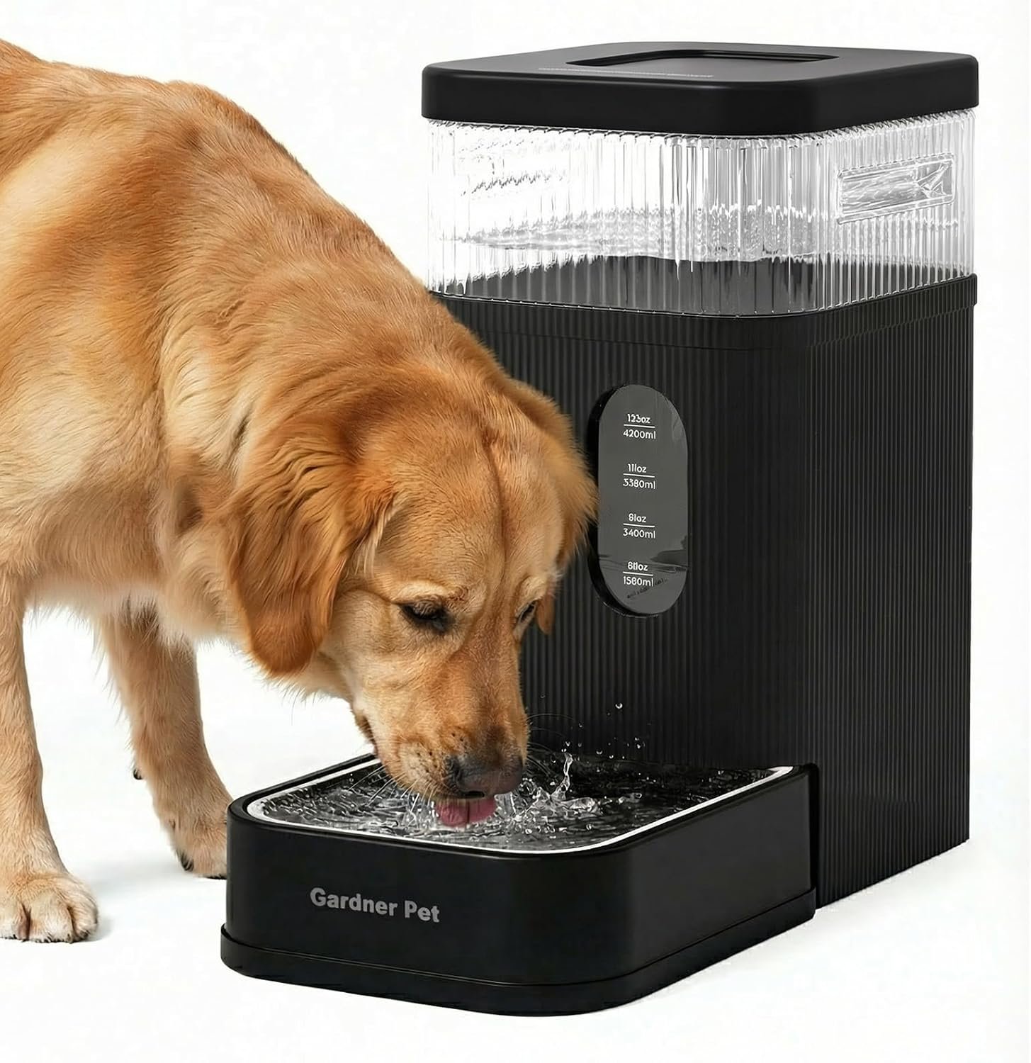 2.2 Gallon Automatic Dog Water Dispenser with Stainless Steel Bowl 2.2 Gallon Automatic Dog Water Dispenser with Stainless Steel Bowl