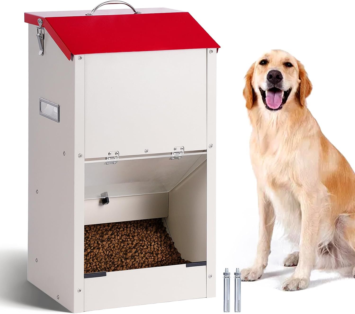 25 Lbs Automatic Dog Feeder for Large Dogs, Dog Food Dispenser 25 Lbs Automatic Dog Feeder for Large Dogs, Dog Food Dispenser