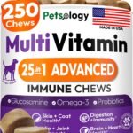 25-in-1 Dog Vitamins and Supplements – 250 Chews Dog Multivitamin Chewable