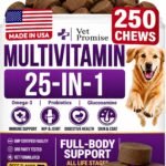 25-in-1 Dog Vitamins and Supplements, 250 Chews, Dog Multivitamin Chewable