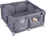 28 x 28 x 15 in Puppy Playpen with Gate, Indoor Small Pet Pen