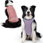 2Pack Dog Cooling Shirts with Sun Protection,Brier Rose+Lilac Ether,L