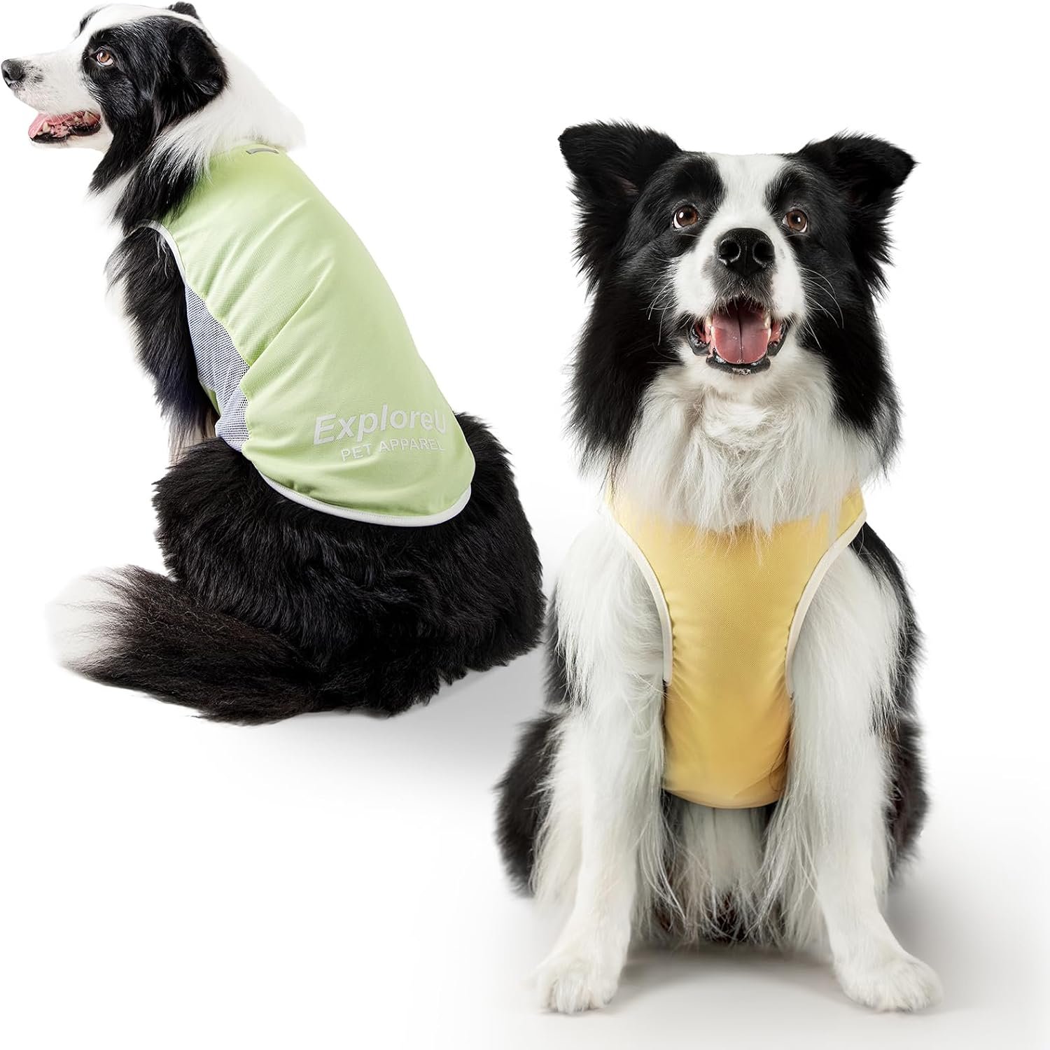 2Pack Dog Cooling Shirts with Sun Protection,Melon Green+Soft Yellow,XL 2Pack Dog Cooling Shirts with Sun Protection,Melon Green+Soft Yellow,XL