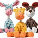 3 Pack Dog Toys Squeaky, Durable Stuffed Plush Puppy Chew Toy