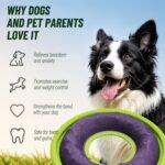 3 Pcs Flying Discs, Interactive Flyer Toys, Feedable Lightweight Catch and Fetch Toys for Small Medium Large Dogs, Floats in Water & Safe on Teeth, 9.05 Inch - Image 2