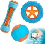 3 Pcs Interactive Dog Pool Toys, Water Floating Toys for Medium Large Dogs